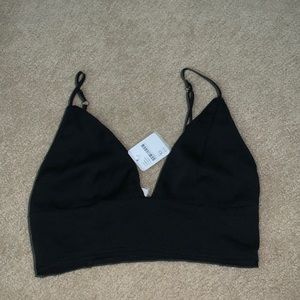 Black bra top